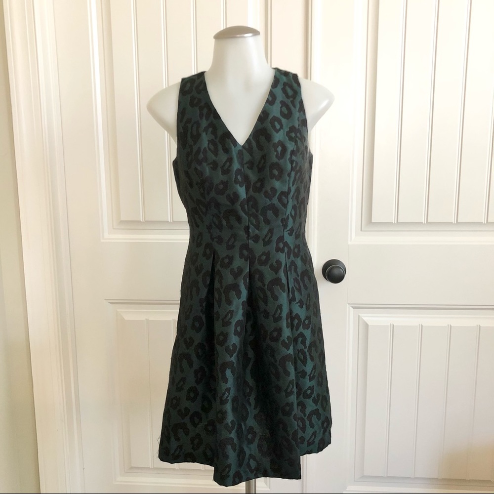 Emerald cheetah dress